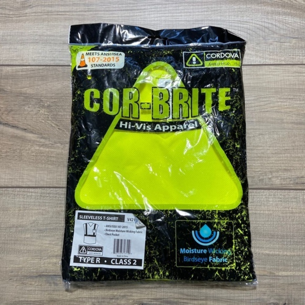 Cordova Cor-Brite High Visibility Shirt Type‎ R Class 2 Size 3XL V421 Yellow